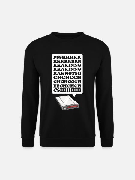 90er Nostalgie Retro 90er Einwahl Internet Vintage - Unisex Pullover - Schwarz