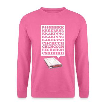 90er Nostalgie Retro 90er Einwahl Internet Vintage - Unisex Pullover - Pink - Vorne