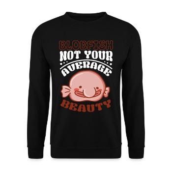 Marine Biologist Deep Sea Fish Blob Fish Ocean - Unisex Sweatshirt - black - Front - Alina (178cm) & Michal (187cm)