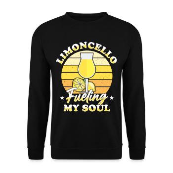 Limoncello italien amateur de liqueur de citron - Sweat-shirt Unisexe - noir - Devant - Alina (178cm) & Michal (187cm)
