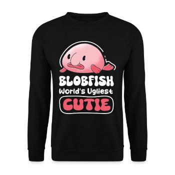 Biologiste marin Poissons d’eau profonde Blob Océan - Sweat-shirt Unisexe - noir - Devant - Alina (178cm) & Michal (187cm)