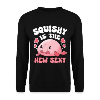 Marine Biologist Deep Sea Fish Blob Fish Ocean - Unisex Sweatshirt - black - Front - Alina (178cm) & Michal (187cm)