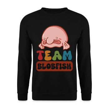 Marine Biologist Deep Sea Fish Blob Fish Ocean - Unisex Sweatshirt - black - Front - Alina (178cm) & Michal (187cm)