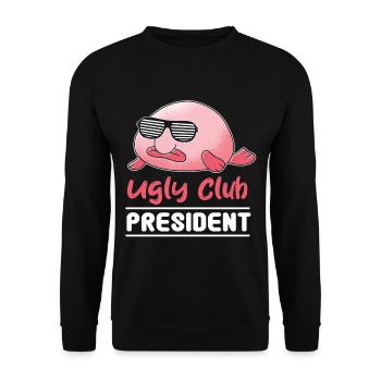 Meeresbiologe Tiefseefisch Blobfisch Ozean - Unisex Pullover - Schwarz - Vorne - Alina (178cm) & Michal (187cm)
