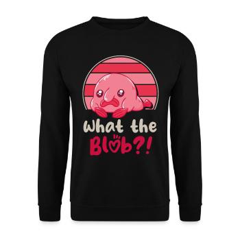 Meeresbiologe Tiefseefisch Blobfisch Ozean - Unisex Pullover - Schwarz - Vorne - Alina (178cm) & Michal (187cm)