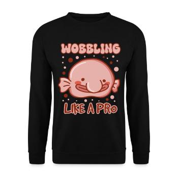 Meeresbiologe Tiefseefisch Blobfisch Ozean - Unisex Pullover - Schwarz - Vorne - Alina (178cm) & Michal (187cm)
