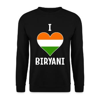 Cuisine indienne, gourmets, amateurs de biryani, - Sweat-shirt Unisexe - noir - Devant - Alina (178cm) & Michal (187cm)