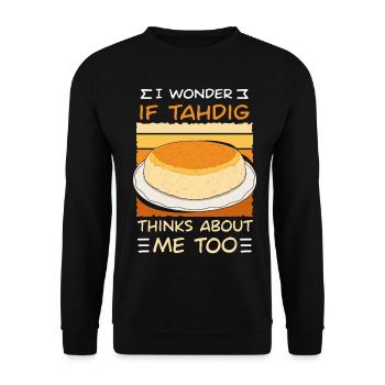 Gifts for gourmets from Thadig - Unisex Sweatshirt - black - Front - Alina (178cm) & Michal (187cm)