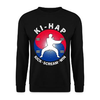 Tang Soo Do Cadeau - Sweat-shirt Unisexe - noir - Devant - Alina (178cm) & Michal (187cm)