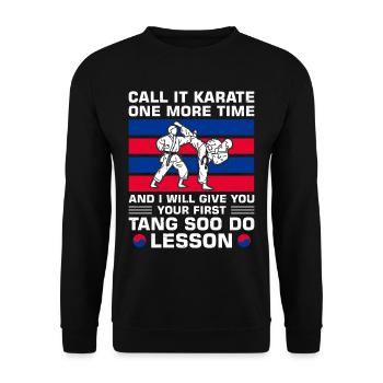 Tang so Do Gift - Unisex Sweatshirt - black - Front - Alina (178cm) & Michal (187cm)