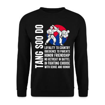 Tang so Do Gift - Unisex Sweatshirt - black - Front - Alina (178cm) & Michal (187cm)