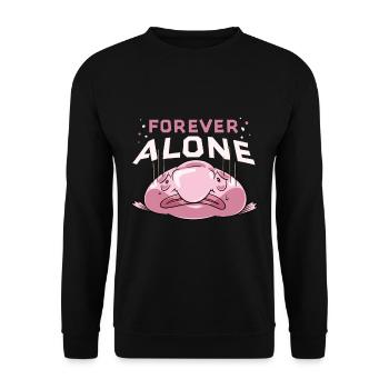Blob fish - Unisex Sweatshirt - black - Front - Alina (178cm) & Michal (187cm)
