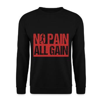 Low Impact Workout Fitness Exercise Body Strength - Unisex Sweatshirt - black - Front - Alina (178cm) & Michal (187cm)