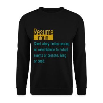 Human Resources Hr Manager Job Beruf - Unisex Pullover - Schwarz - Vorne - Alina (178cm) & Michal (187cm)
