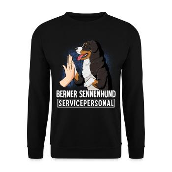 Bouvier bernois - Sweat-shirt Unisexe - noir - Devant - Alina (178cm) & Michal (187cm)