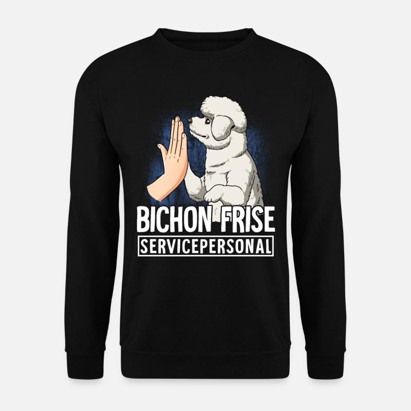 Bichon Frise - Unisex Pullover - Schwarz