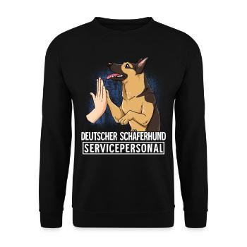 Berger allemand - Sweat-shirt Unisexe - noir - Devant - Alina (178cm) & Michal (187cm)