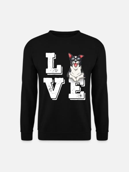 Love Border Collie - Unisex Sweatshirt - black