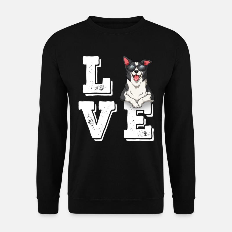 Love Border Collie - Unisex Pullover - Schwarz