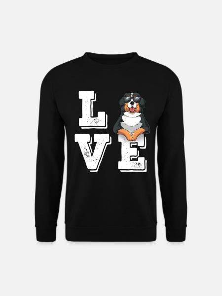 Love Berner Sennenhund - Unisex Pullover - Schwarz