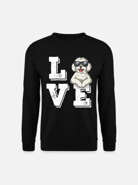Love Malteser - Unisex Pullover - Schwarz