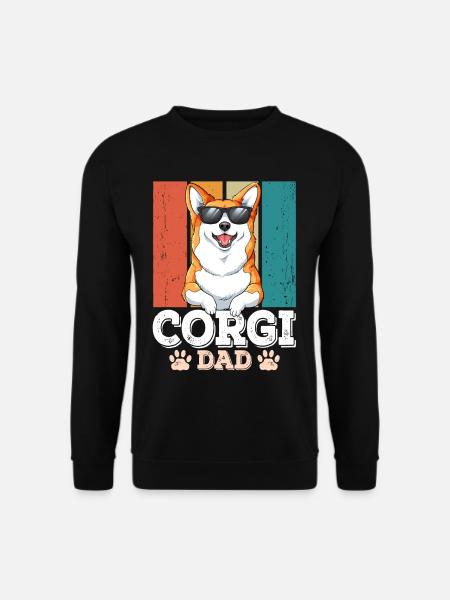 Corgi Dad - Unisex Sweatshirt - black