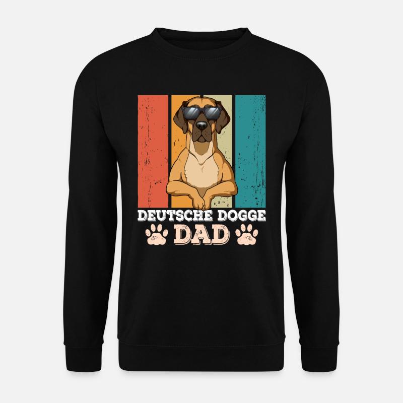 Deutsche Dogge Dad - Unisex Pullover - Schwarz