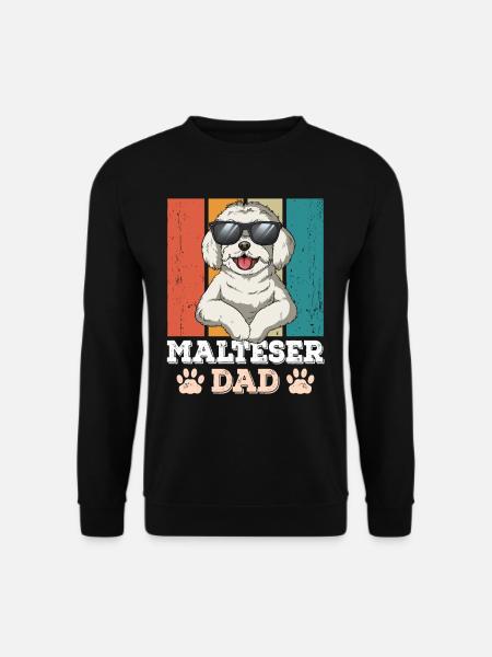 Maltese Dad - Unisex Sweatshirt - black