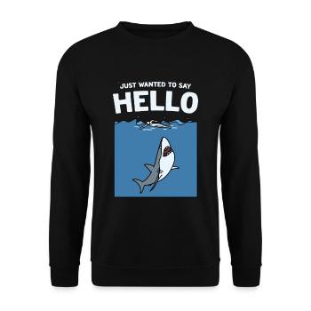 Biologie marine Amoureux des requins Vie marine Marine - Sweat-shirt Unisexe - noir - Devant - Alina (178cm) & Michal (187cm)
