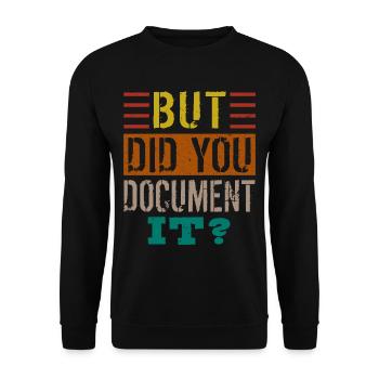 Human Resources Hr Manager Job Beruf - Unisex Pullover - Schwarz - Vorne - Alina (178cm) & Michal (187cm)