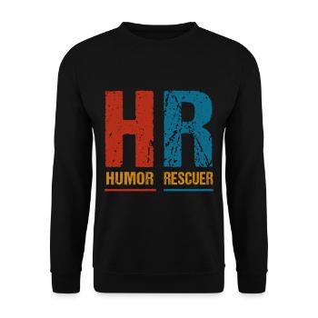 Beruf: Hr-manager Im Personalwesen - Unisex Pullover - Schwarz - Vorne - Alina (178cm) & Michal (187cm)