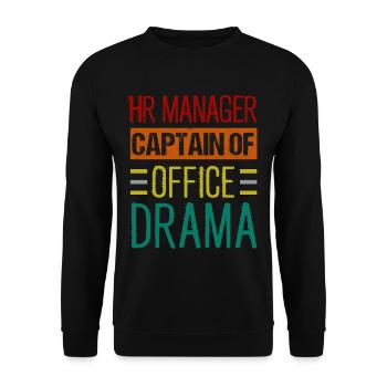 Beruf: Hr-manager Im Personalwesen - Unisex Pullover - Schwarz - Vorne - Alina (178cm) & Michal (187cm)