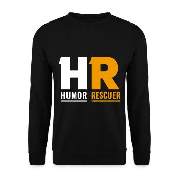Beruf: Hr-manager Im Personalwesen - Unisex Pullover - Schwarz - Vorne - Alina (178cm) & Michal (187cm)