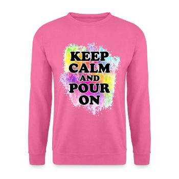 Peintre Toile Liquide Peinture Art Peinture - Sweat-shirt Unisexe - rose - Devant