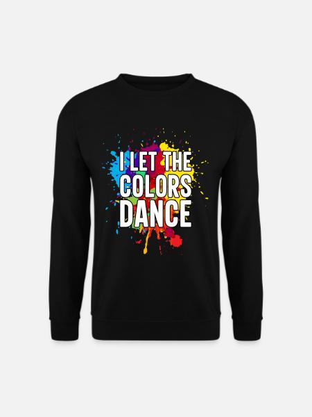 Maler lærred flydende maleri kunst maling - Unisex sweater - sort