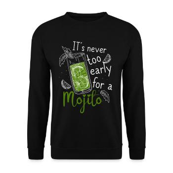 Cocktail Liebhaber Alkohol Trinker Liquor Schuss - Unisex Pullover - Schwarz - Vorne - Alina (178cm) & Michal (187cm)