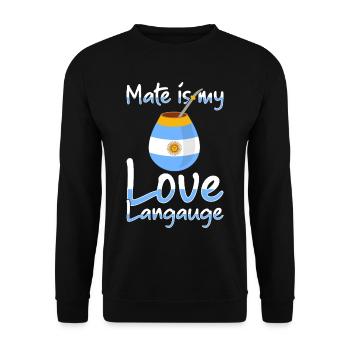 Argentina flag Argentine yerba mate tea - Unisex Sweatshirt - black - Front - Alina (178cm) & Michal (187cm)