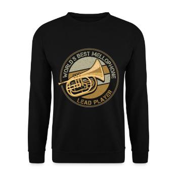 Mellophonist, Musical Instrument Orchestra, - Unisex Sweatshirt - black - Front - Alina (178cm) & Michal (187cm)