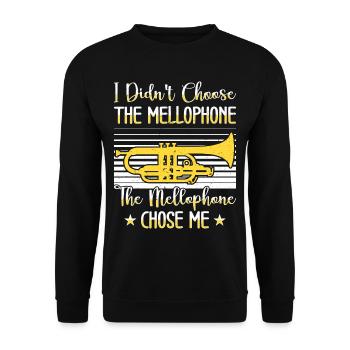 Mellophonist, Musical Instrument Orchestra, - Unisex Sweatshirt - black - Front - Alina (178cm) & Michal (187cm)