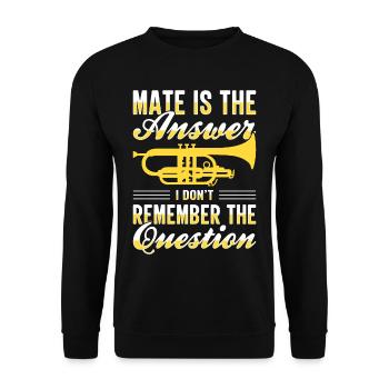 Mellophonist Musical Instrument Orchestra - Unisex Sweatshirt - black - Front - Alina (178cm) & Michal (187cm)