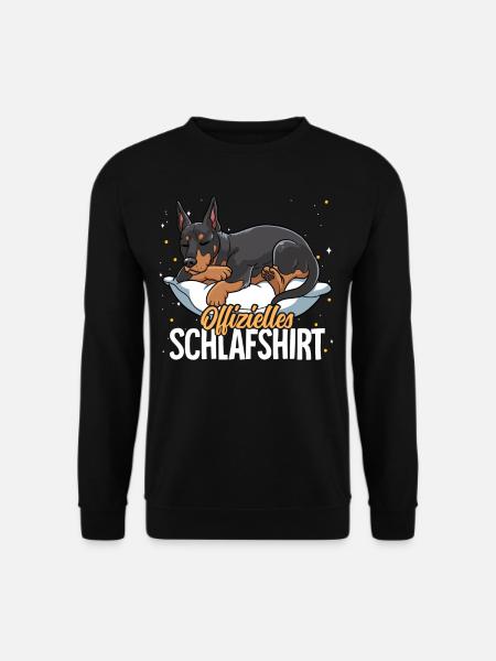 Offizielles Schlafshirt Dobermann - Unisex Pullover - Schwarz