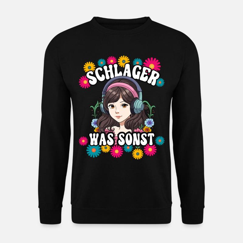 Schlager - Unisex Pullover - Schwarz