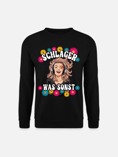 Schlager Gehen Immer - Unisex Pullover - Schwarz