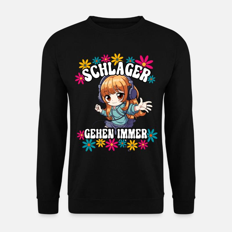 Schlager Gehen Immer - Unisex Pullover - Schwarz