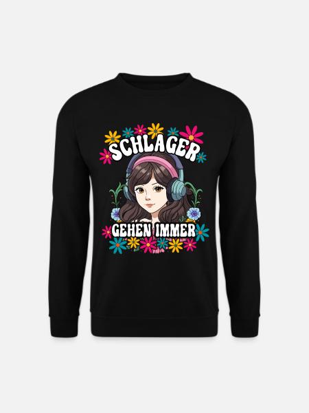 Schlager Gehen Immer - Unisex Pullover - Schwarz