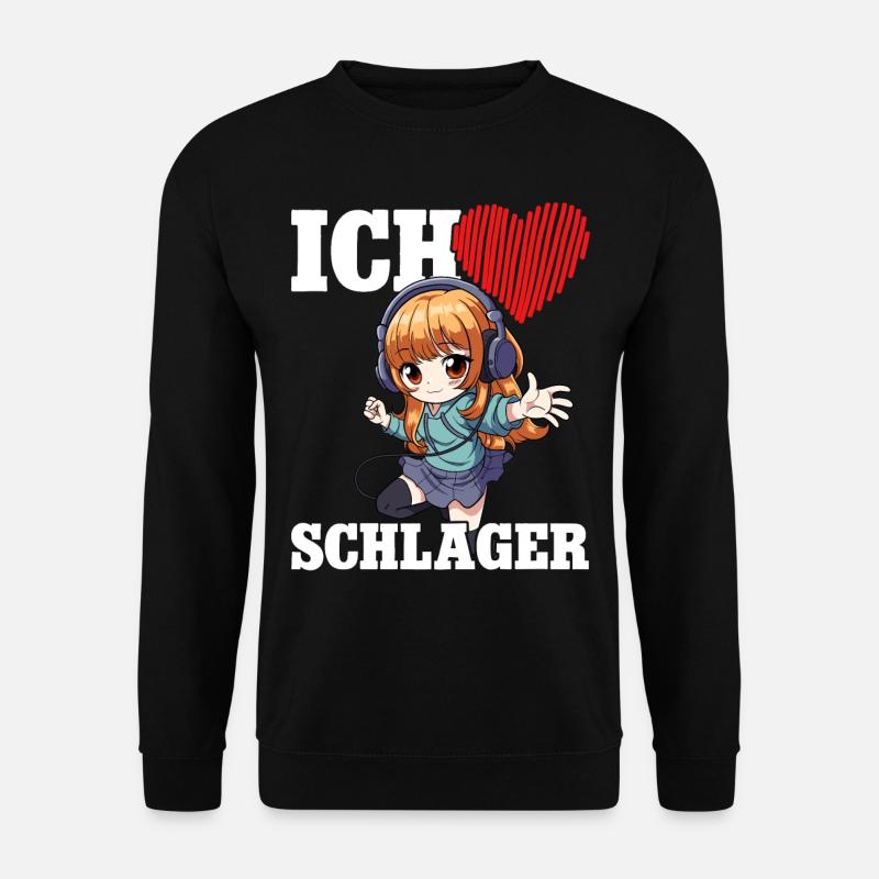 Ich Liebe Schlager - Unisex Pullover - Schwarz
