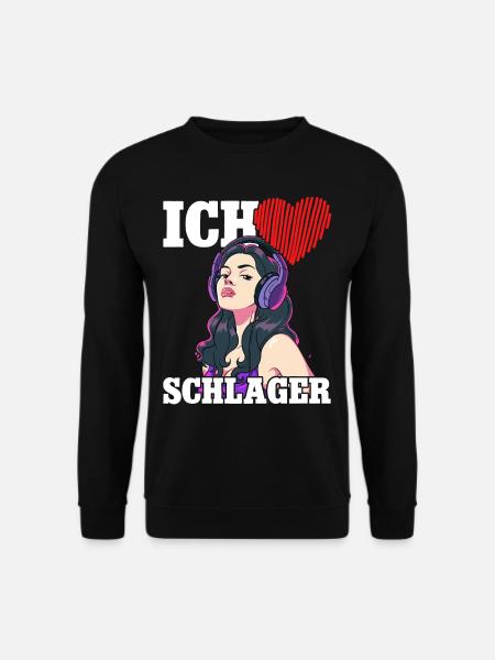 Ich Liebe Schlager - Unisex Pullover - Schwarz