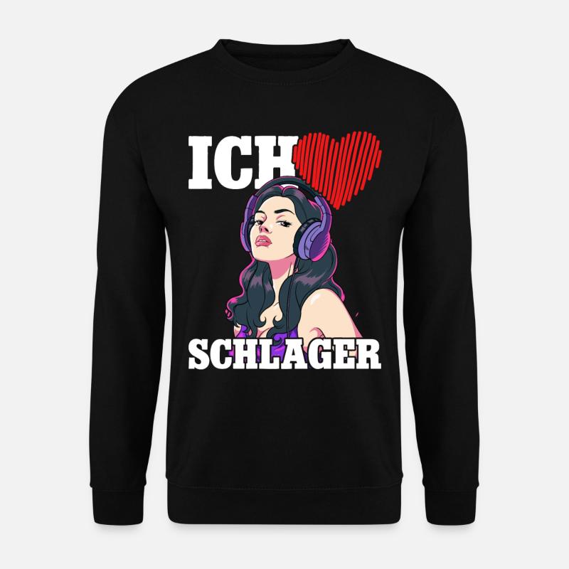 Ich Liebe Schlager - Unisex Pullover - Schwarz
