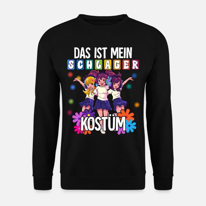 Das Ist Mein Schlager Kostüm - Unisex Pullover - Schwarz