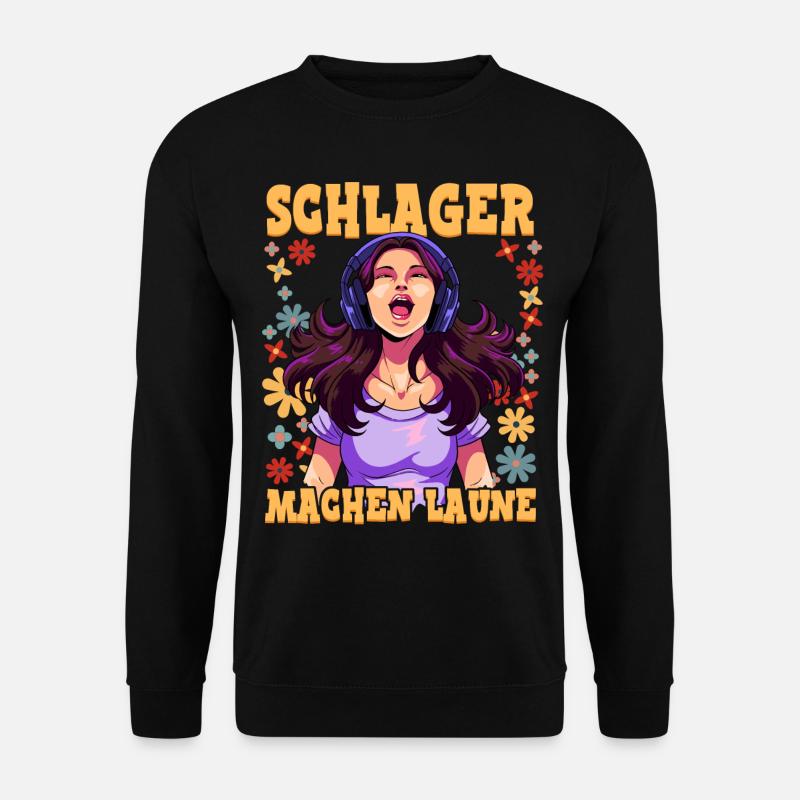 Schlager - Unisex Pullover - Schwarz